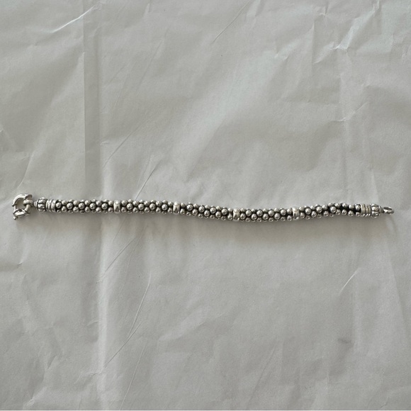 LAGOS Bold Signature Caviar Rope Sterling Silver Bracelet - Picture 2 of 7